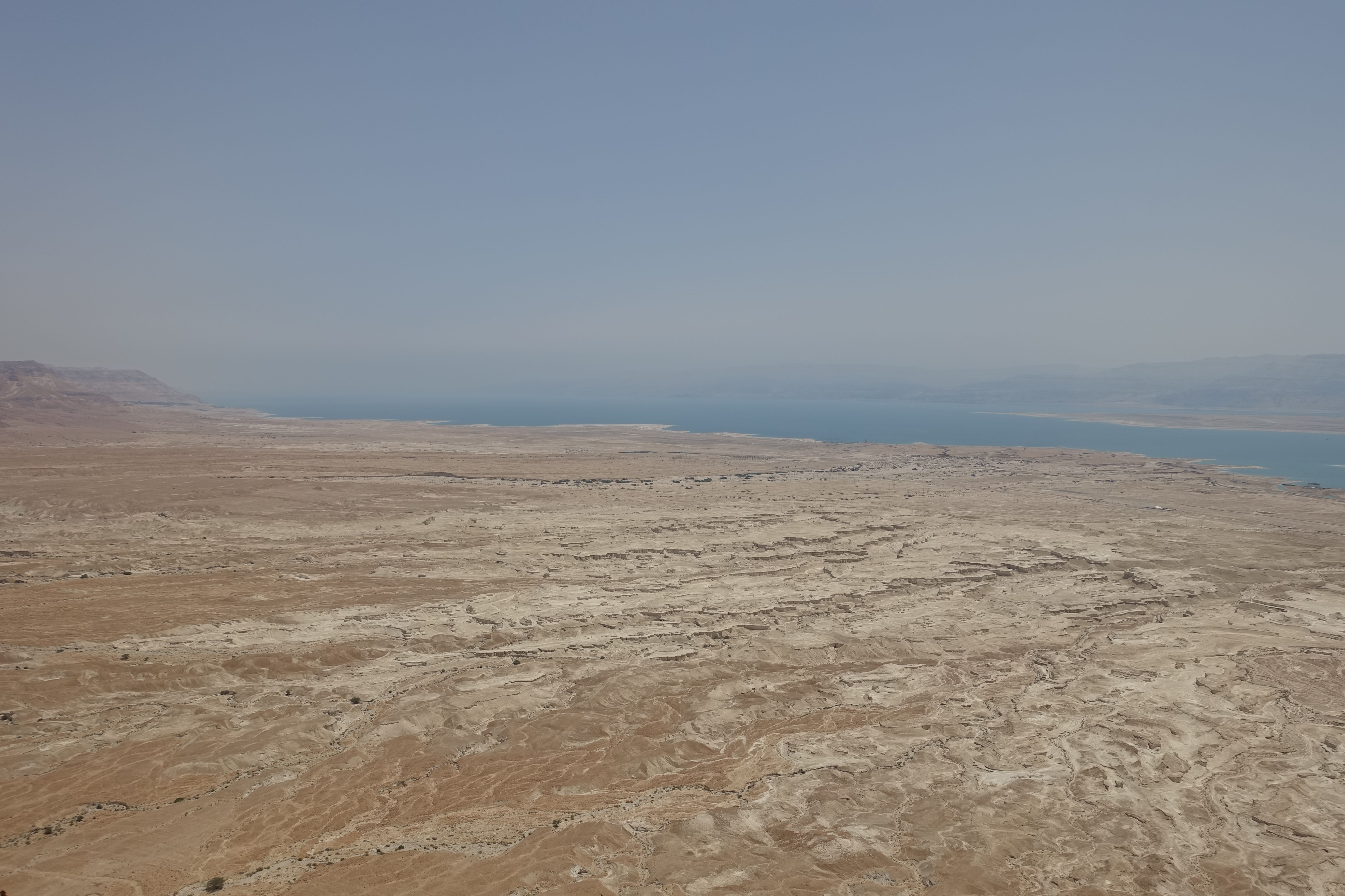 Judean desert and Dead Sea from Masada