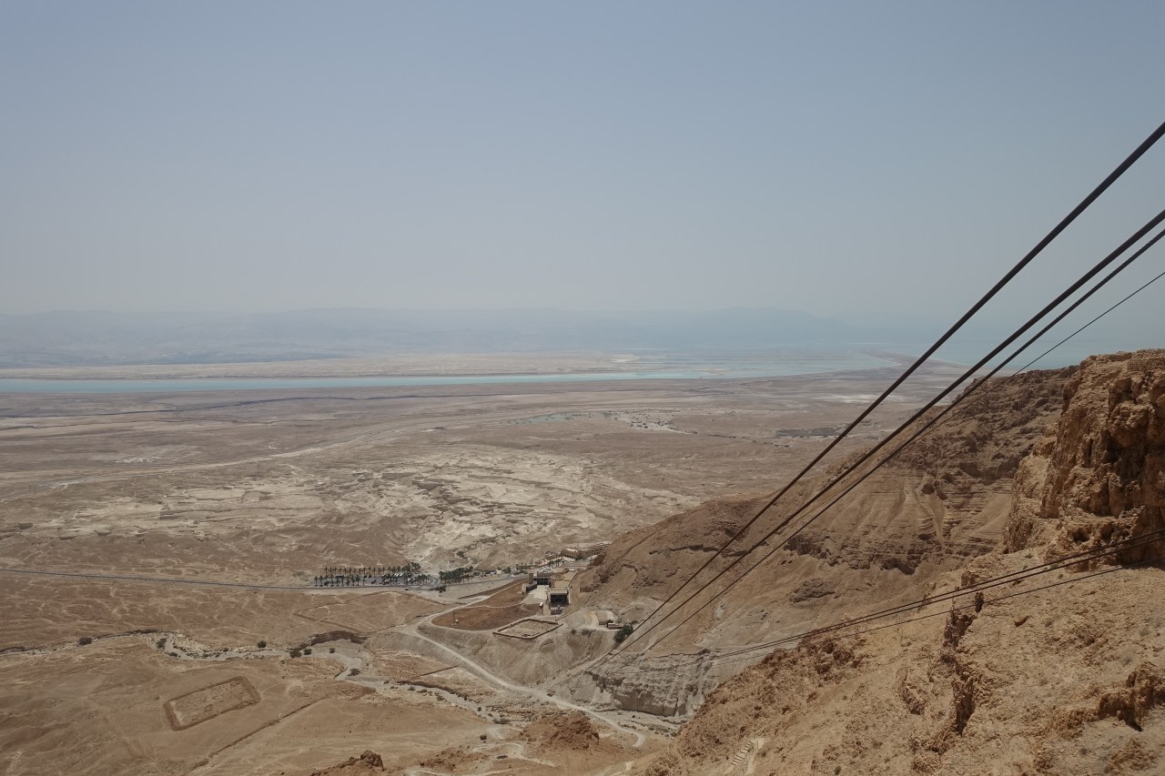 Gondola cables on Masada