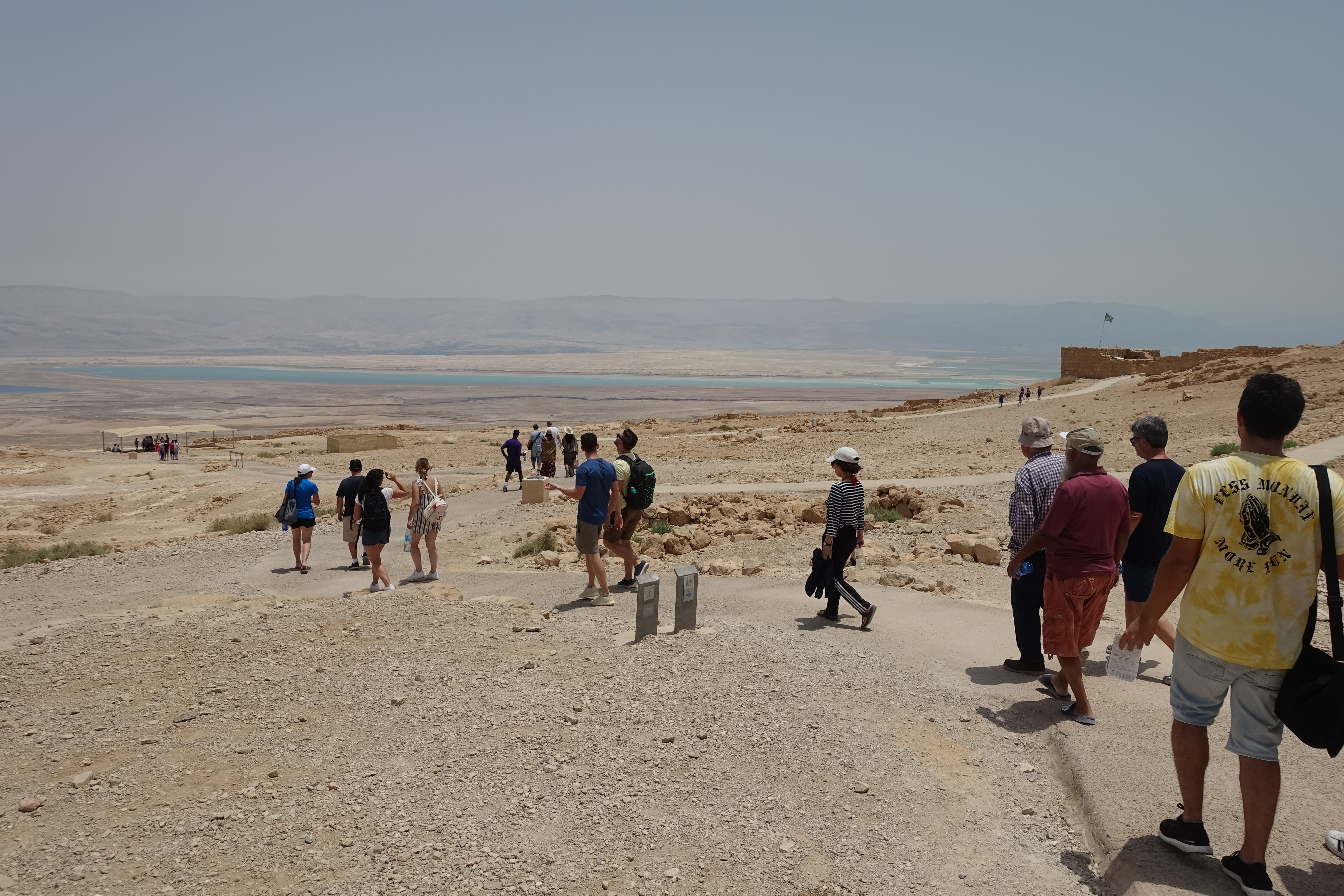 Masada's arid plateau.