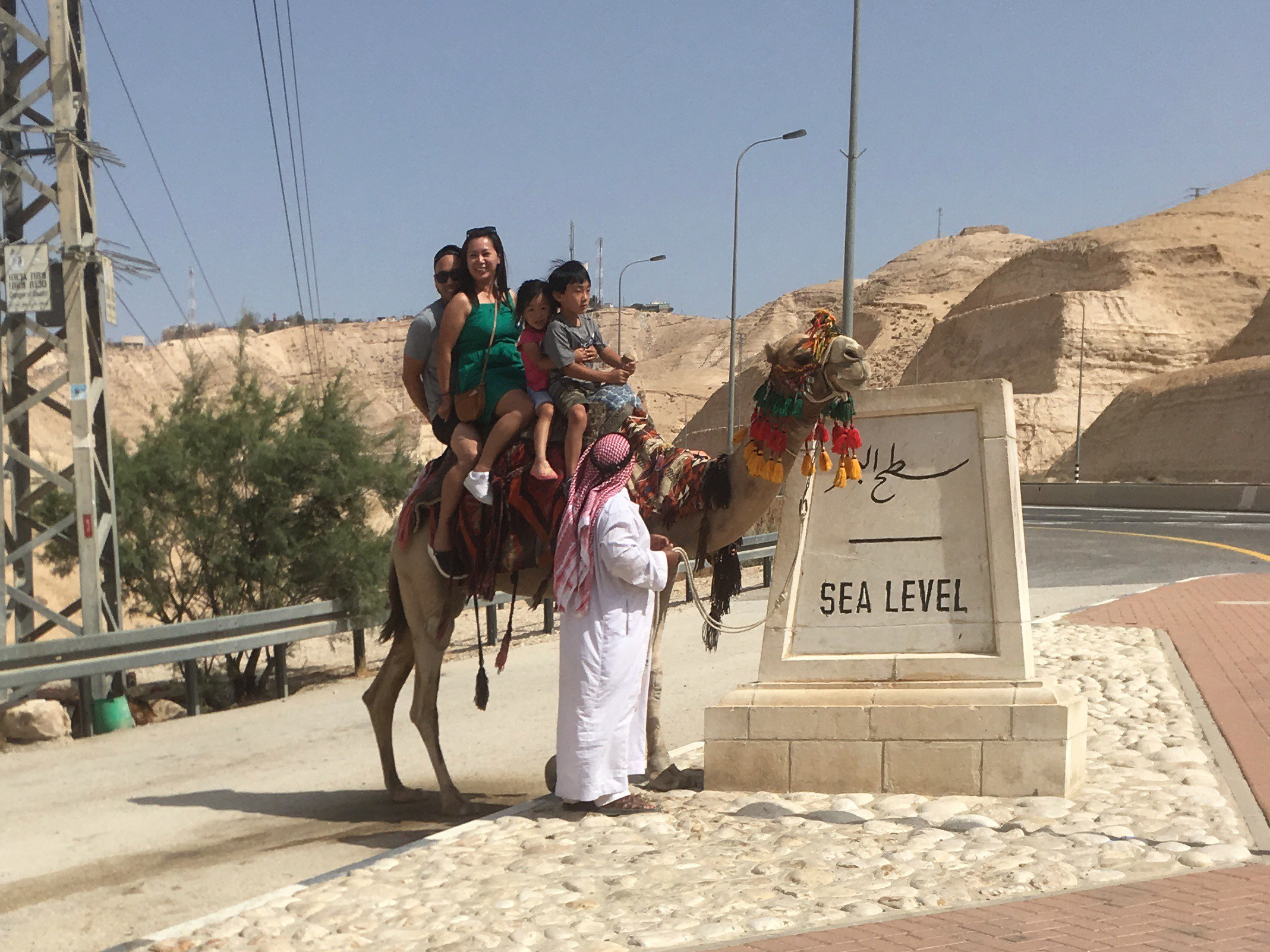 Sea Level sign in West Bank